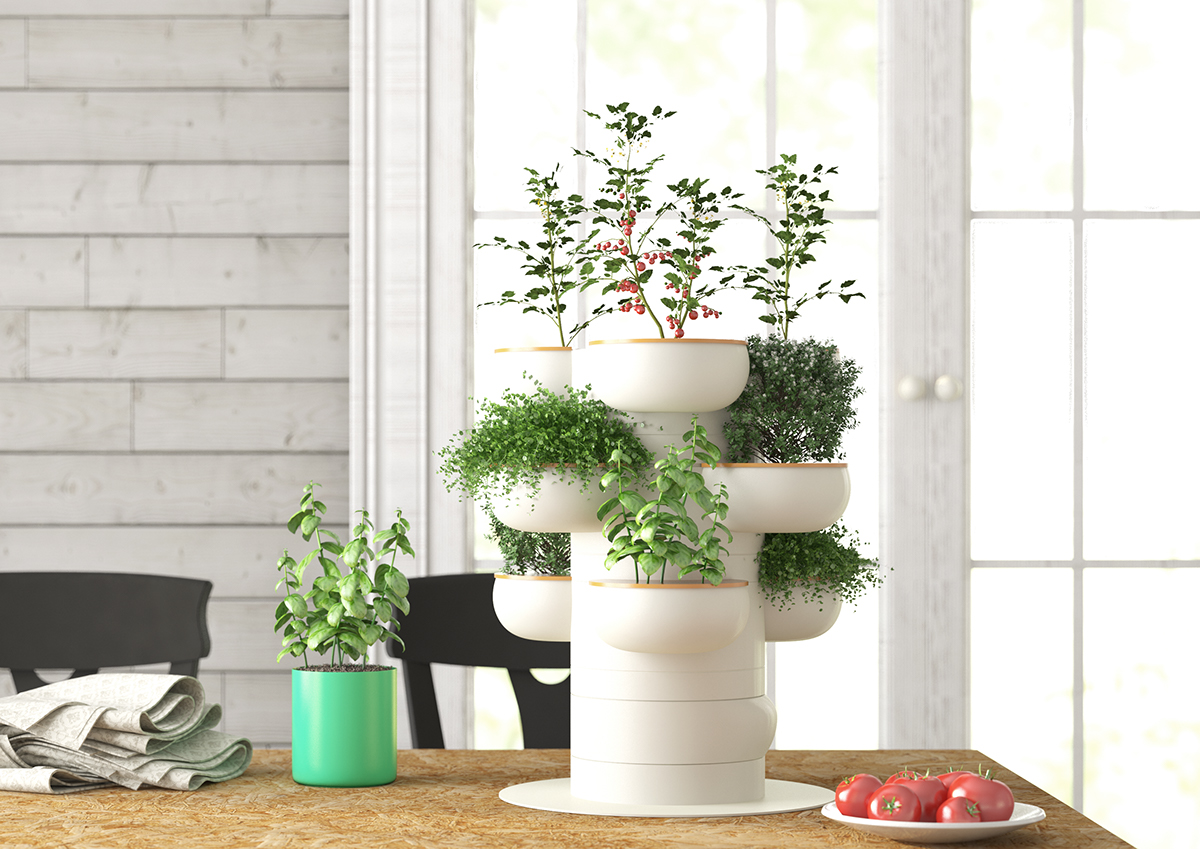 pretty，Totems，originality，Interior design，Plant cultivation system，General image，industrial design，