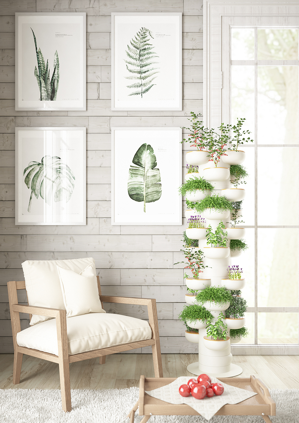 pretty，Totems，originality，Interior design，Plant cultivation system，General image，industrial design，