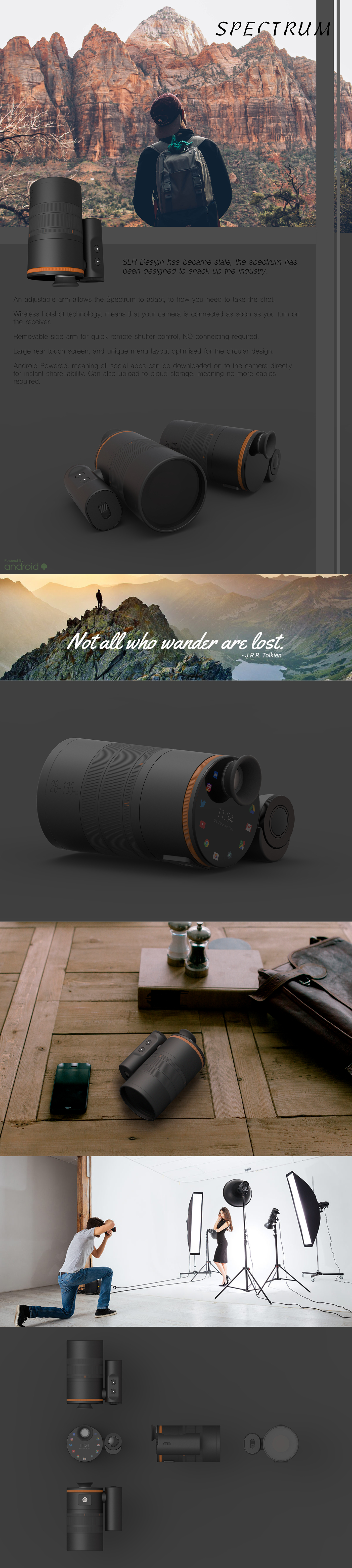 Intelligent operating system，Digital SLR camera，Creative design，conceptual design，industrial design，