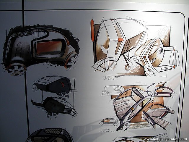 vehicle，Automobile design，Display Board，design sketch，Model，