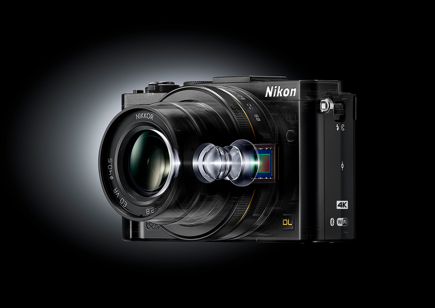 high-end，camera，Nikon ，DL series，General image，industrial design，