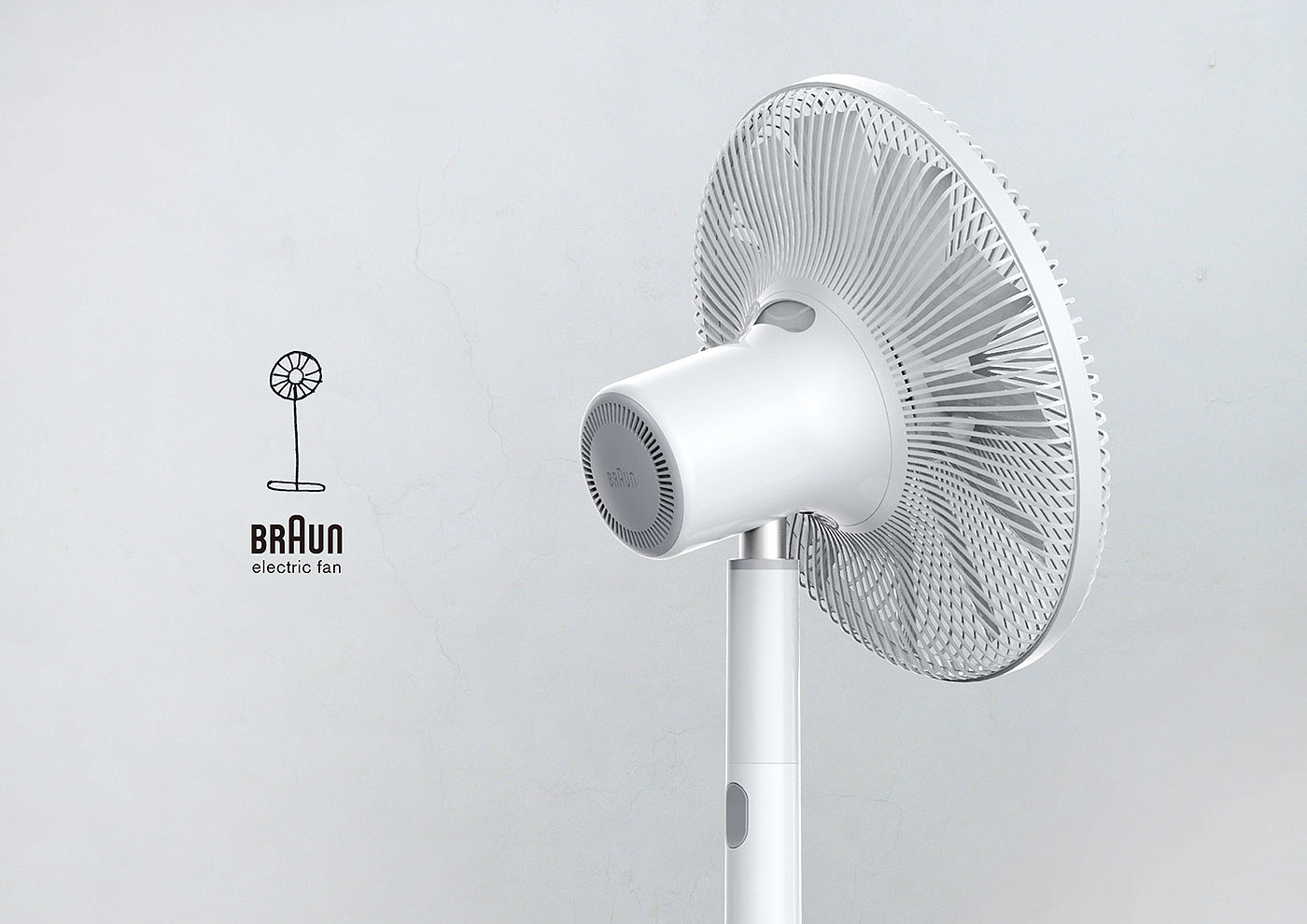 Braun，Household appliances，electric fan，General image，industrial design，Brand design，