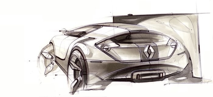 Automobile design，Hand drawn products，design sketch，