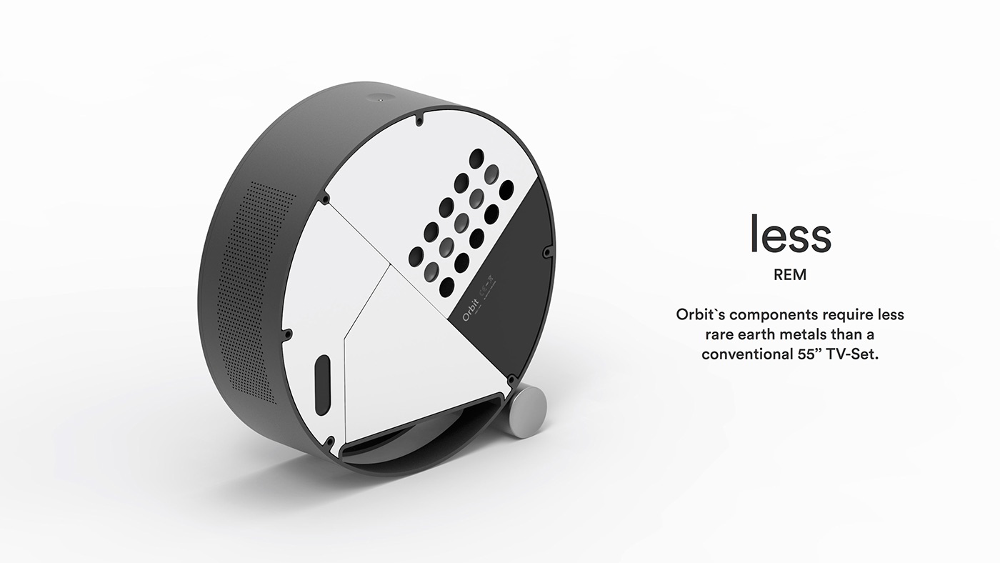 orbit，flexible，intelligence，Portable，Family entertainment，loudspeaker box，Projector，Creative design，industrial design，