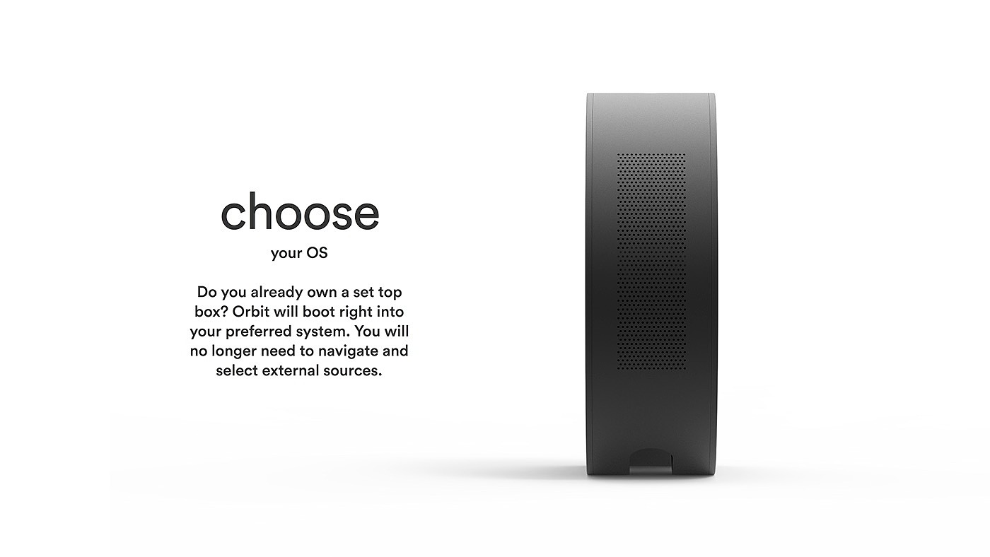 orbit，flexible，intelligence，Portable，Family entertainment，loudspeaker box，Projector，Creative design，industrial design，