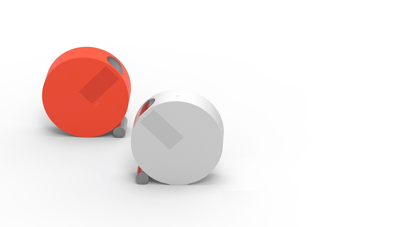 orbit，flexible，intelligence，Portable，Family entertainment，loudspeaker box，Projector，Creative design，industrial design，