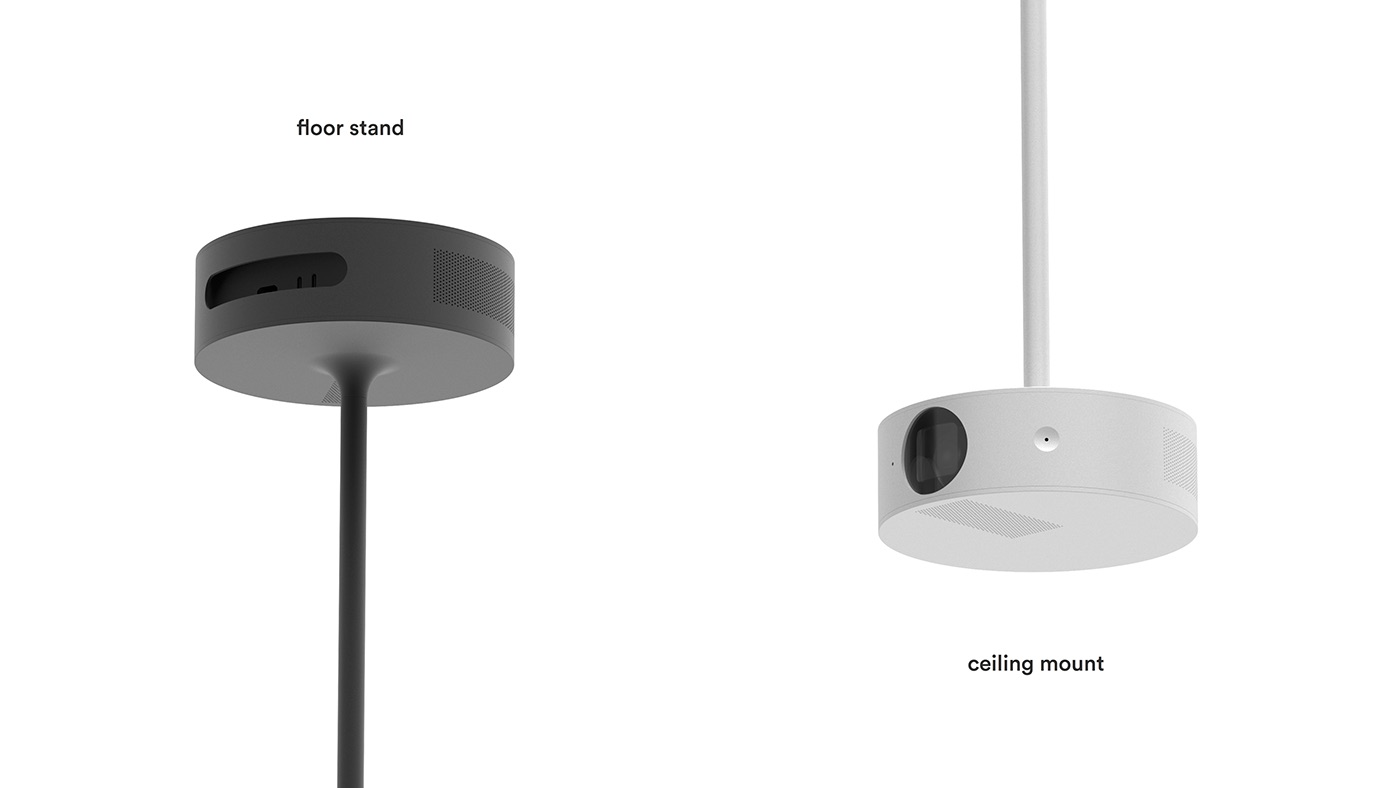 orbit，flexible，intelligence，Portable，Family entertainment，loudspeaker box，Projector，Creative design，industrial design，