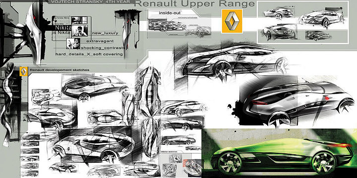 汽车设计，产品手绘，效果图，