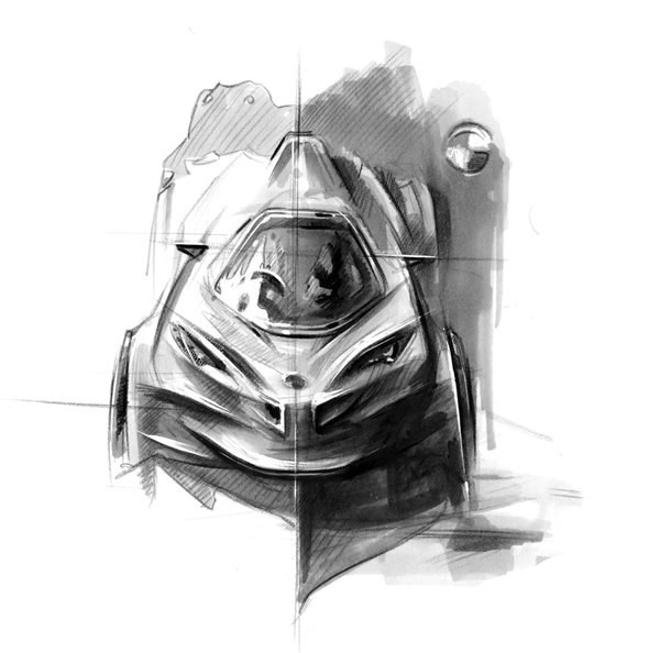 Automobile design，Hand drawn products，design sketch，