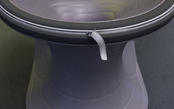 Wormhole chair，Creative design，Replaceable cushion，General image，red dot，industrial design，