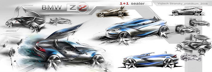 Automobile design，Hand drawn products，design sketch，