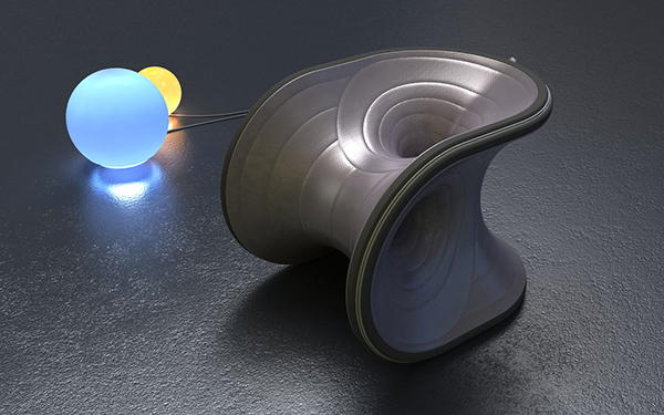 Wormhole chair，Creative design，Replaceable cushion，General image，red dot，industrial design，