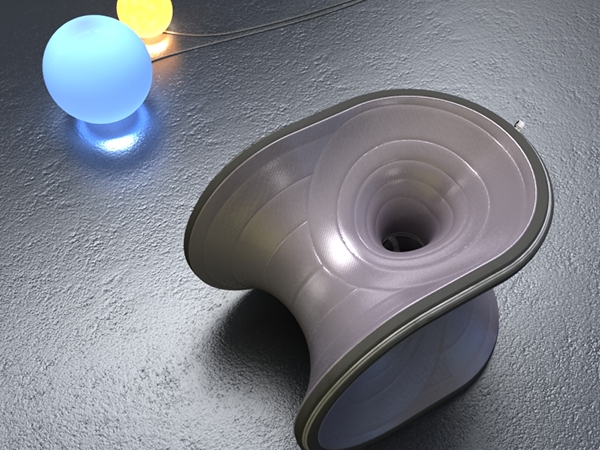 Wormhole chair，Creative design，Replaceable cushion，General image，red dot，industrial design，