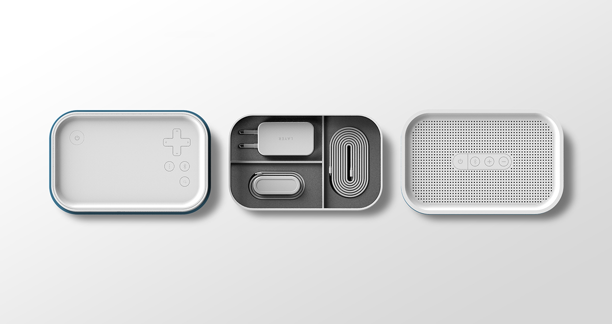 General image，Korean designer，conceptual design，practical，Lunch box projector，Picnic culture，layer，