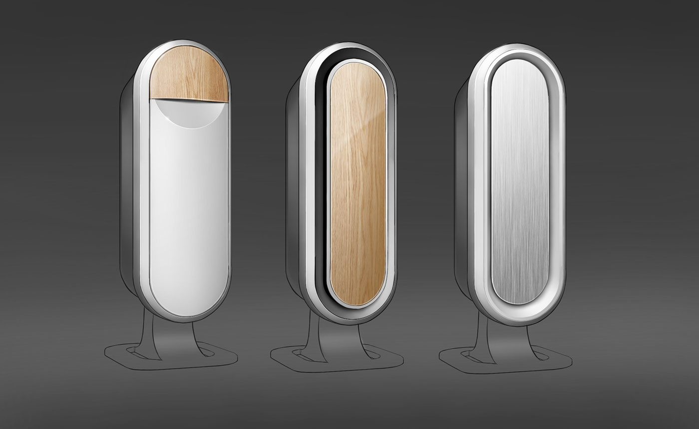 air cleaner，Hand drawn，industrial design，product design，General image，