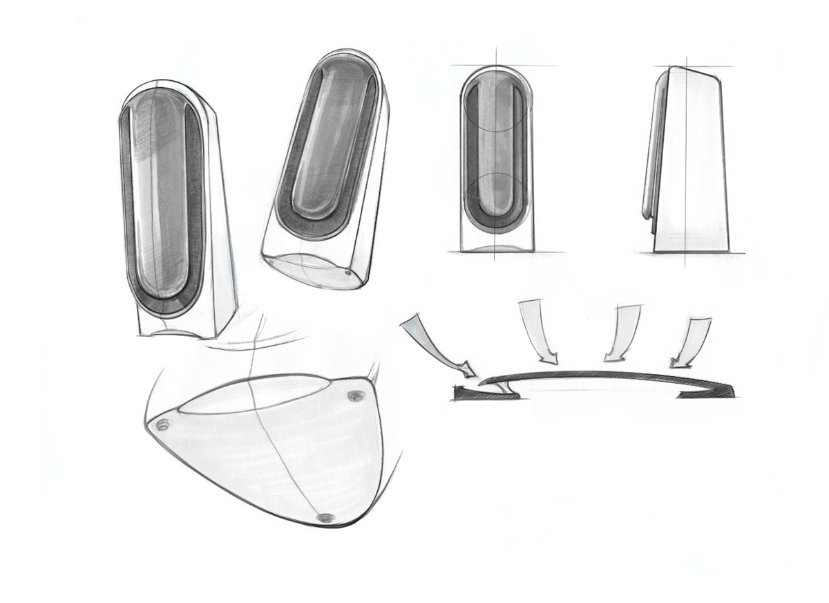 air cleaner，Hand drawn，industrial design，product design，General image，