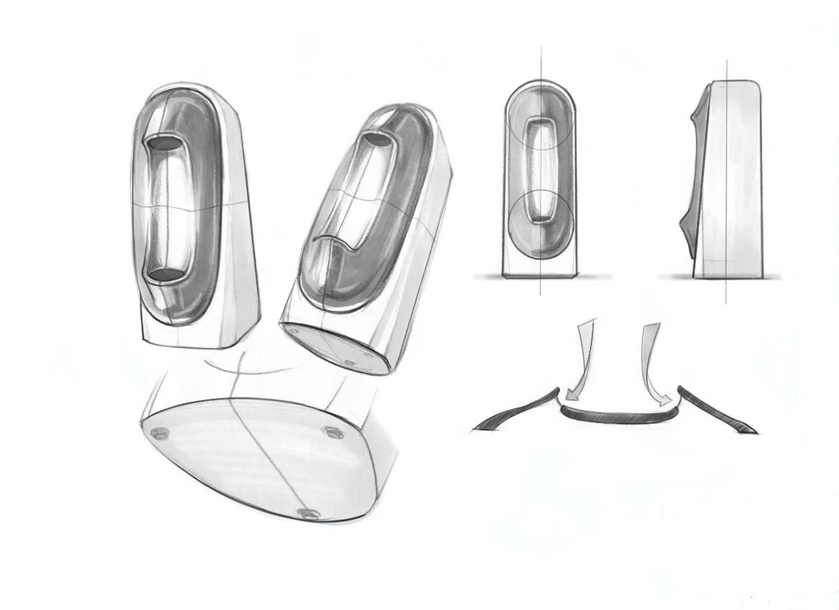air cleaner，Hand drawn，industrial design，product design，General image，