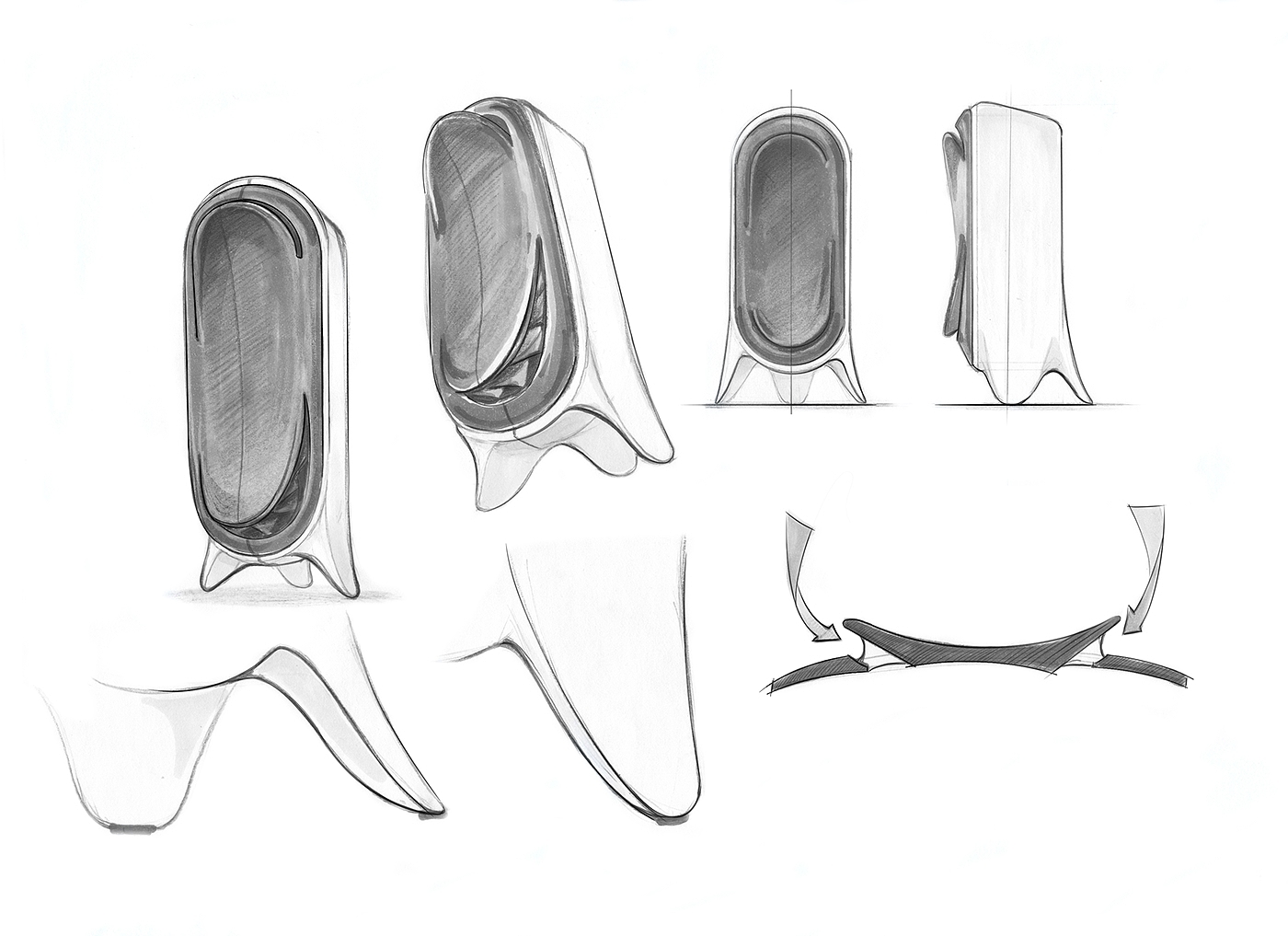 air cleaner，Hand drawn，industrial design，product design，General image，