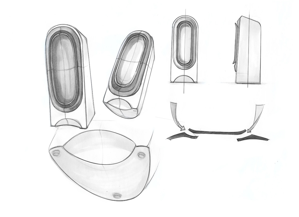 air cleaner，Hand drawn，industrial design，product design，General image，