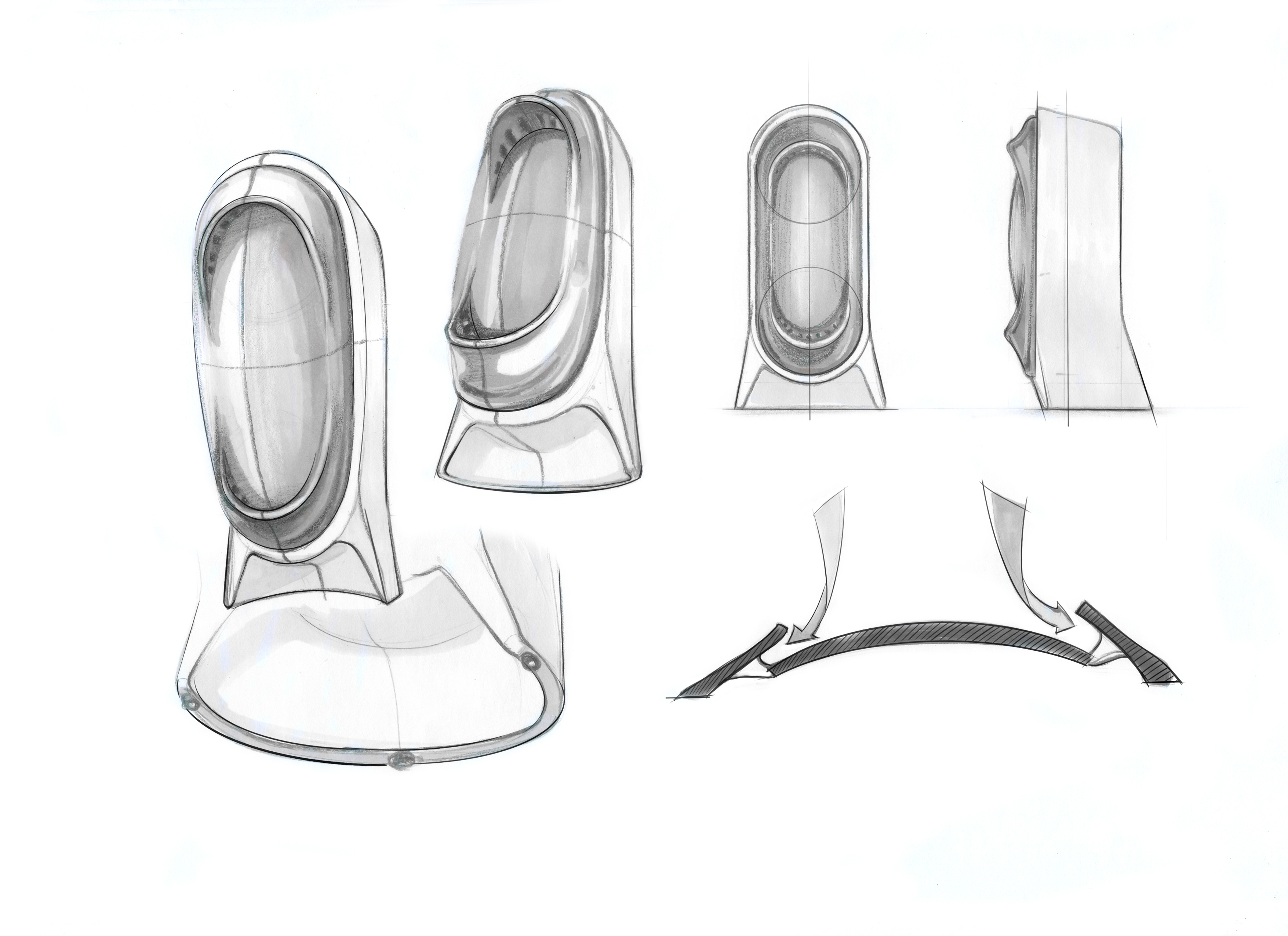 air cleaner，Hand drawn，industrial design，product design，General image，