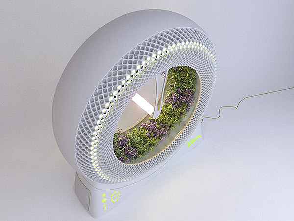 space technology，green，environment protection，Green wheel，Soilless culture，conceptual design，garden，industrial design，