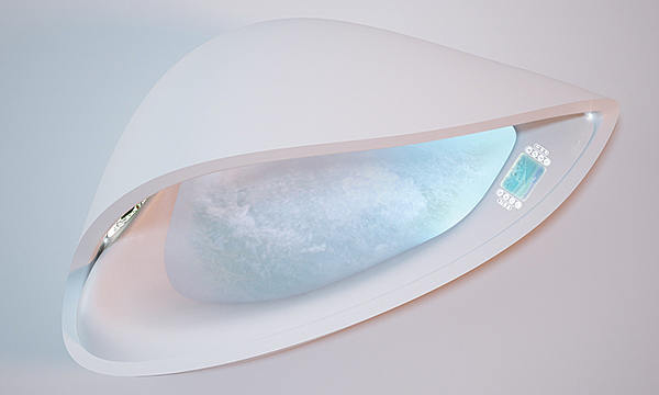 Pearl，Luxury bathtub ，Touch interface，plant，comfortable，Sanitary products ，industrial design，