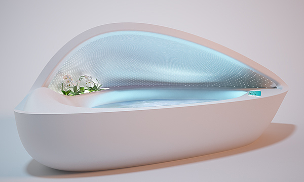 Pearl，Luxury bathtub ，Touch interface，plant，comfortable，Sanitary products ，industrial design，