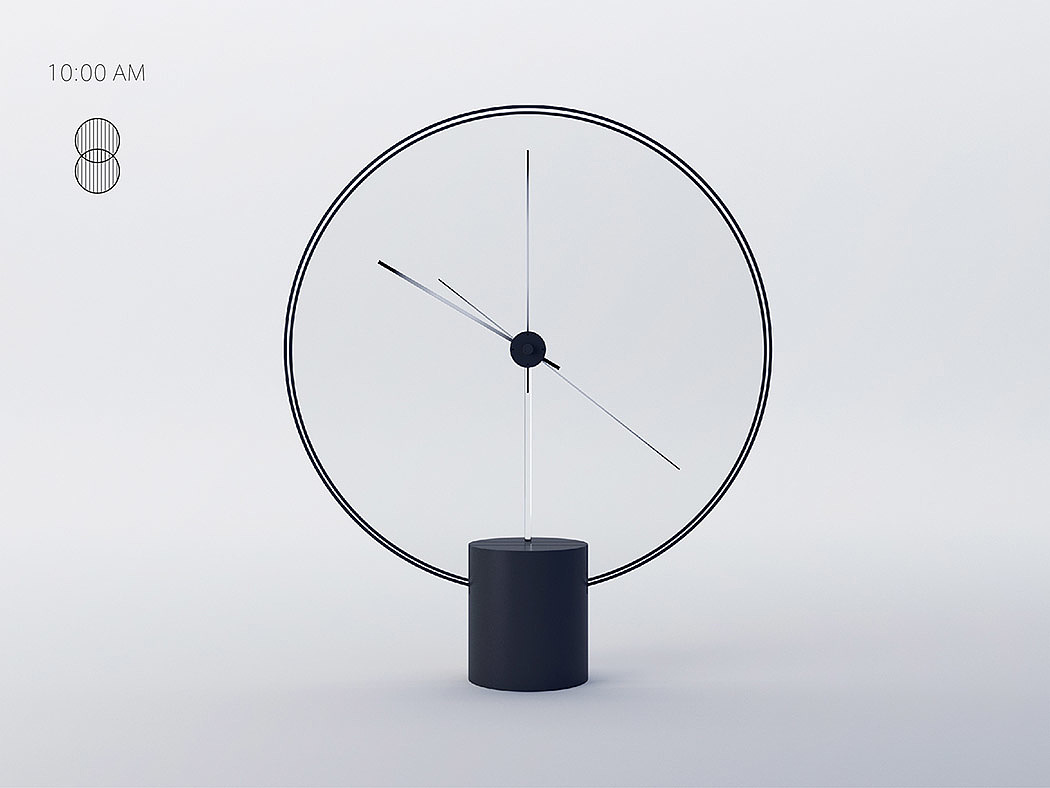 concise，fashion，Clock，circular，modern，General image，