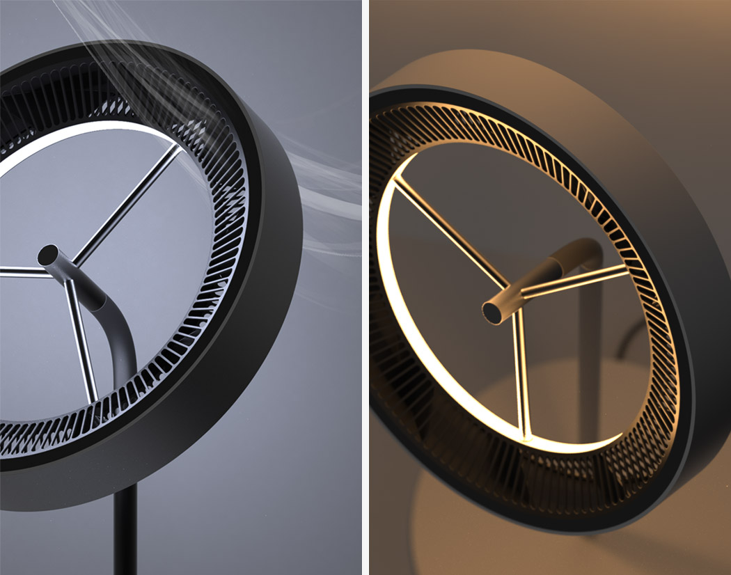 Fan，Floor lamp，General image，LED lamp，