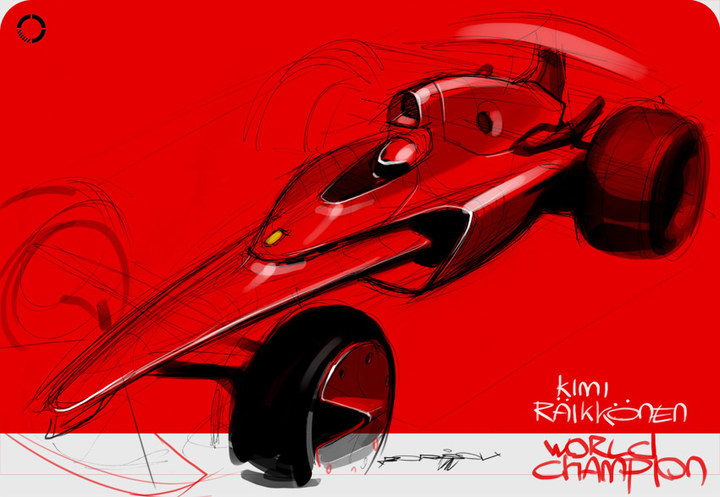 Automobile design，design sketch，marker pen，