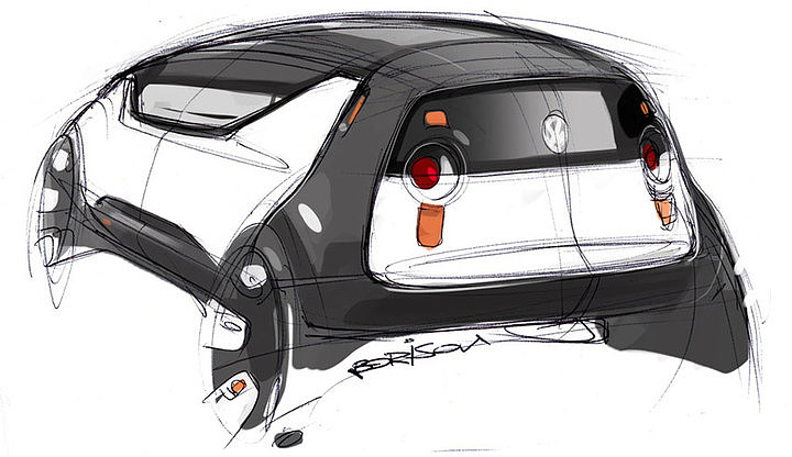 Automobile design，design sketch，marker pen，