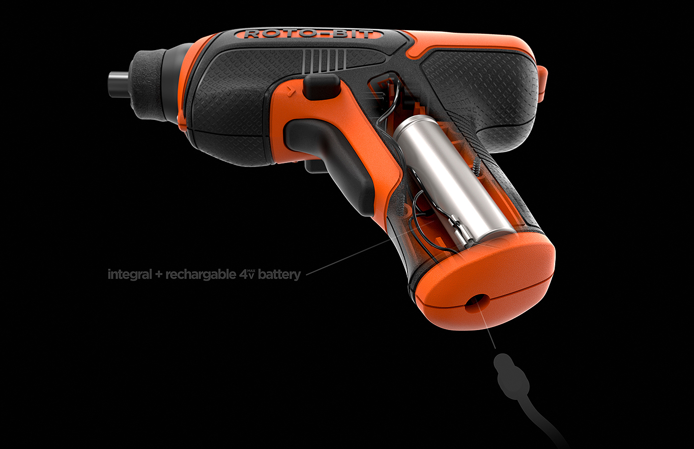 Tool design，strength，decker，Magnetic suction head，Electric screwdriver，industrial design，