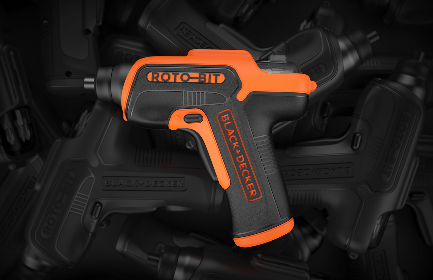 Tool design，strength，decker，Magnetic suction head，Electric screwdriver，industrial design，