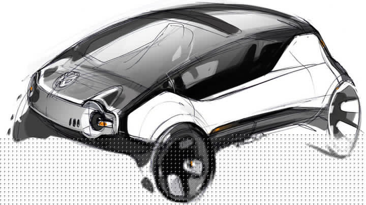 Automobile design，design sketch，marker pen，