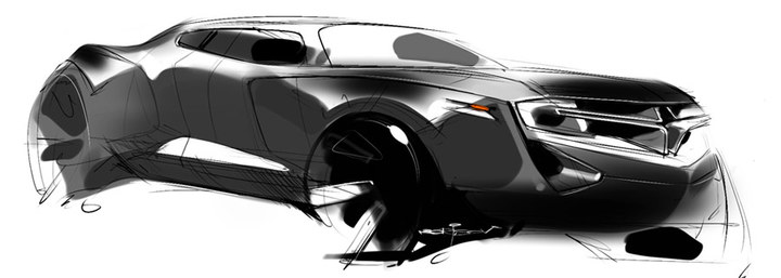Automobile design，design sketch，marker pen，