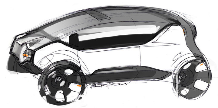 Automobile design，design sketch，marker pen，
