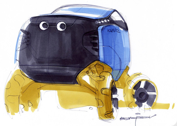 Automobile design，design sketch，marker pen，