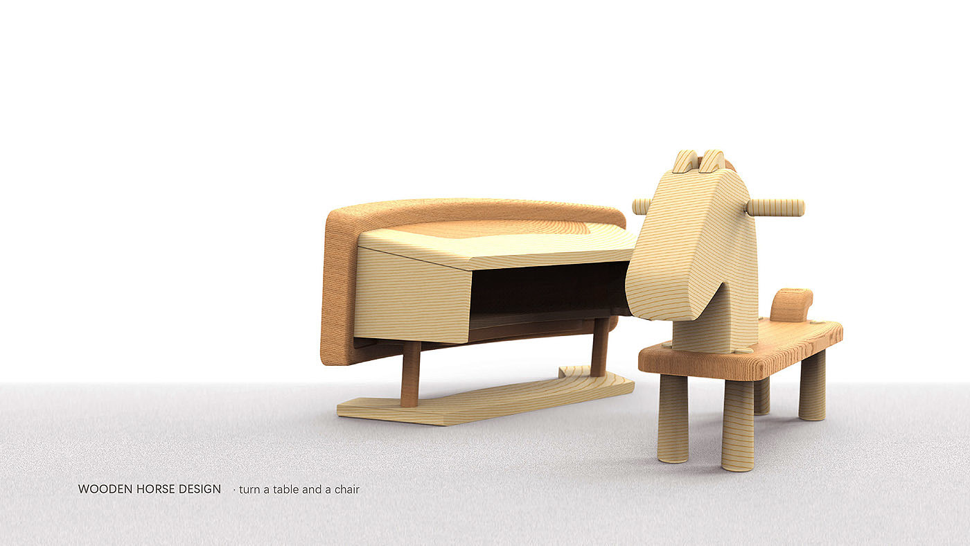 TROY，Trojan horse，furniture，Children's furniture，Creative design，industrial design，