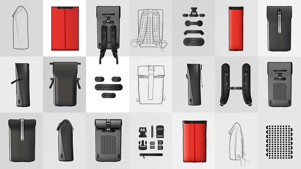 knapsack，Custom design，cheap，Production process，industrial design，