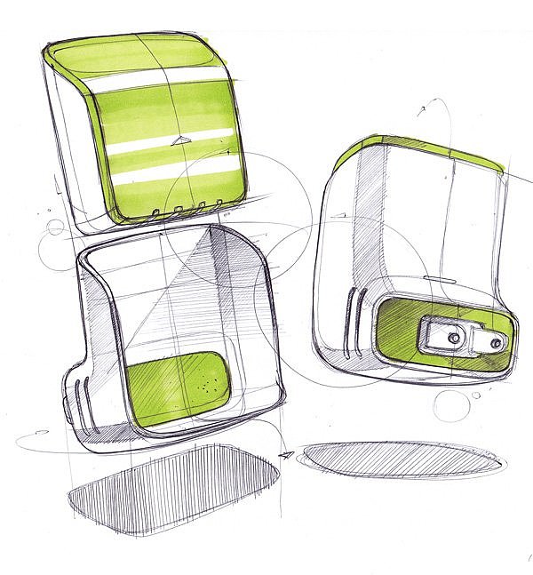 Hand drawn products，design sketch，
