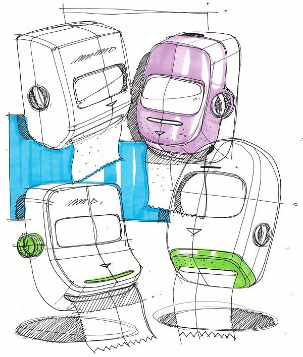 Hand drawn products，design sketch，