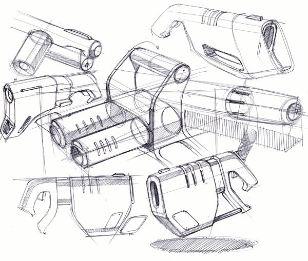 Hand drawn products，design sketch，