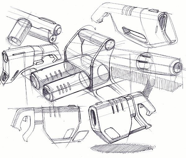 Hand drawn products，design sketch，
