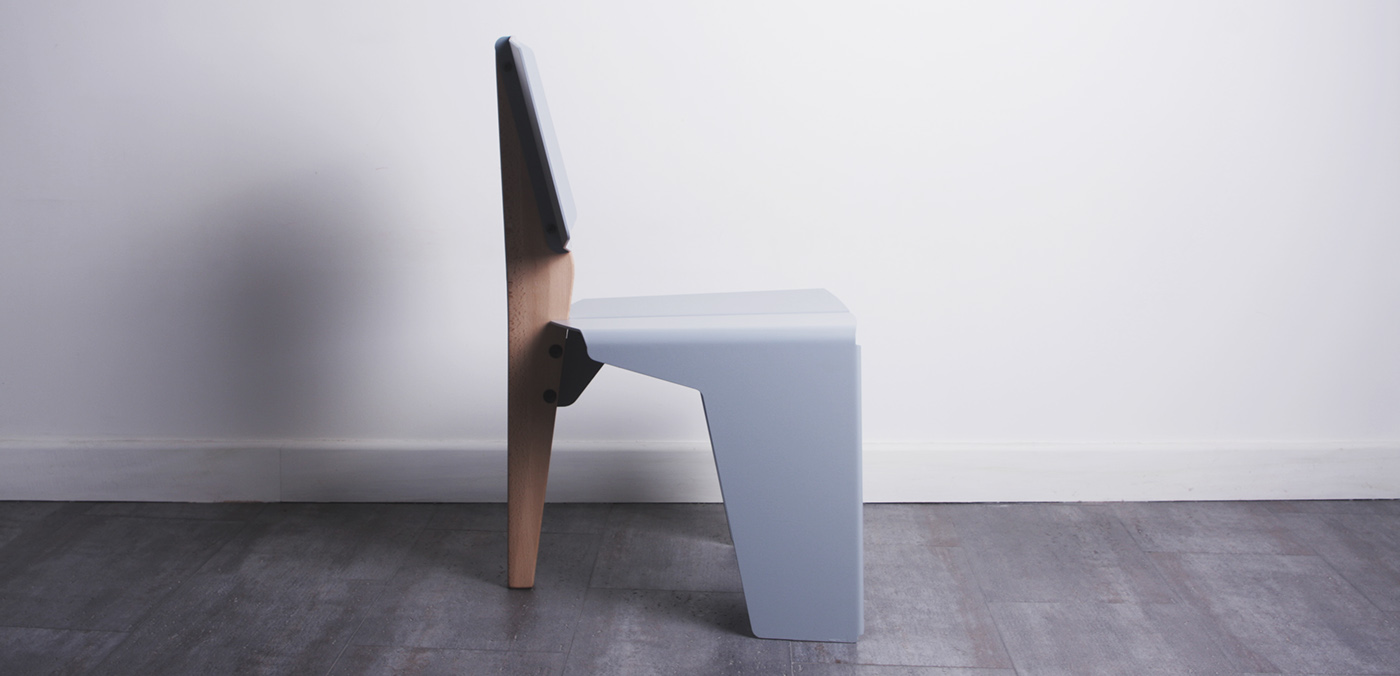 strange，chair，Material Science，Aluminum and plastics，Beech solid wood，industrial design，