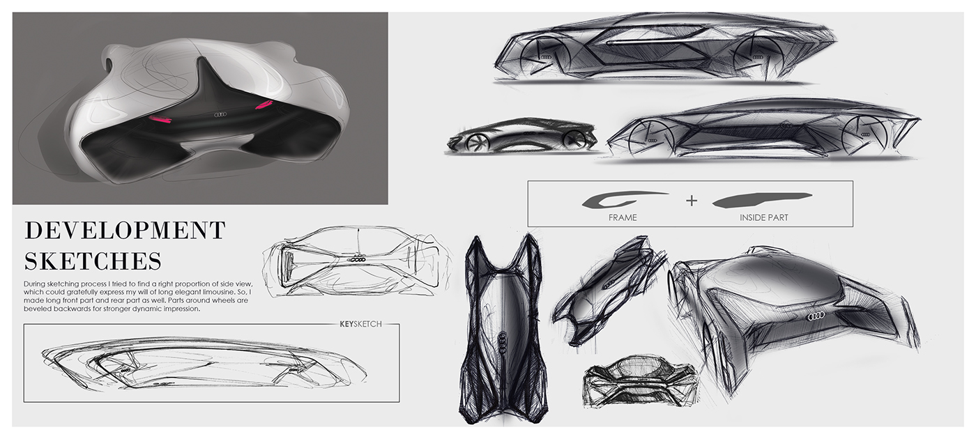 audi，crystal，pretty，Sports car，Automobile design，conceptual design，General image，industrial design，