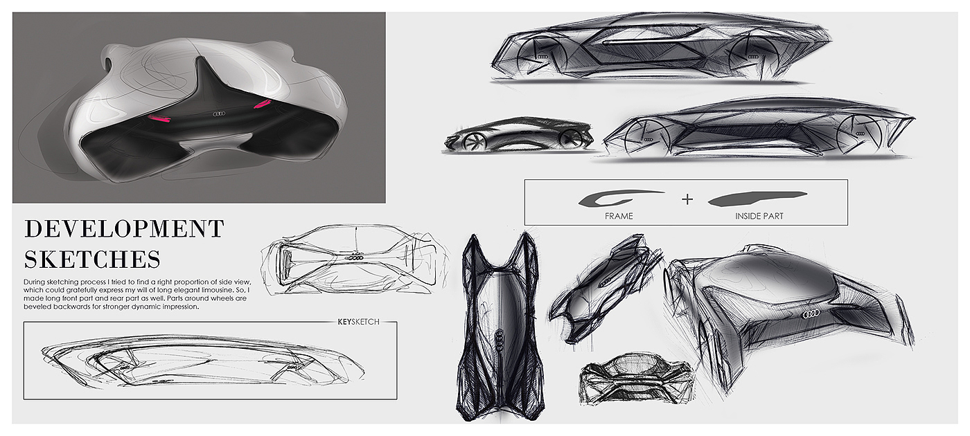 audi，crystal，pretty，Sports car，Automobile design，conceptual design，General image，industrial design，