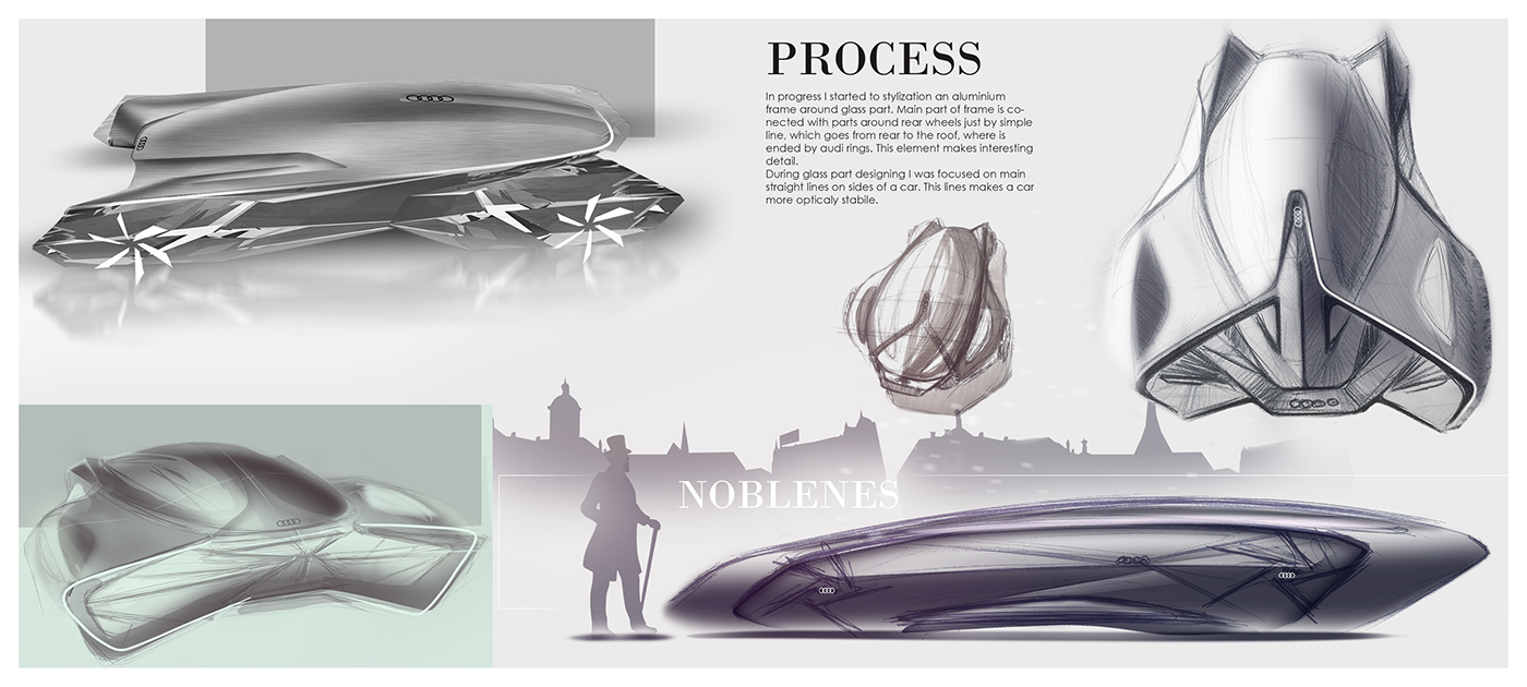 audi，crystal，pretty，Sports car，Automobile design，conceptual design，General image，industrial design，
