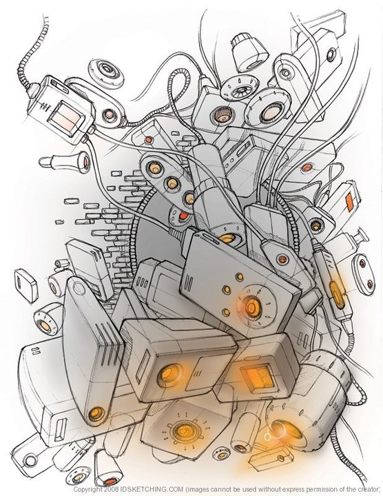 Hand drawn products，Creative design，