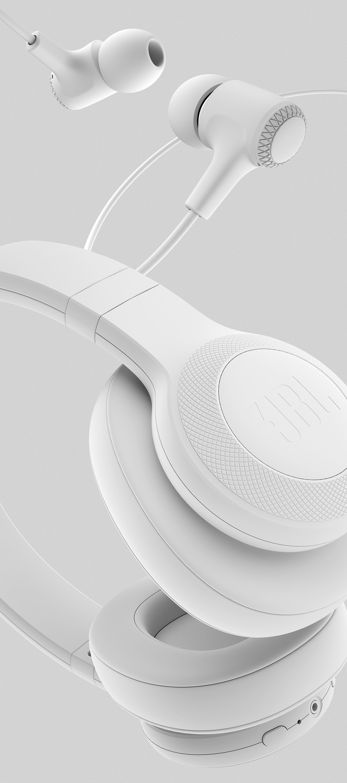 General image，Product rendering，industrial design，Earphone design，JBL brand，