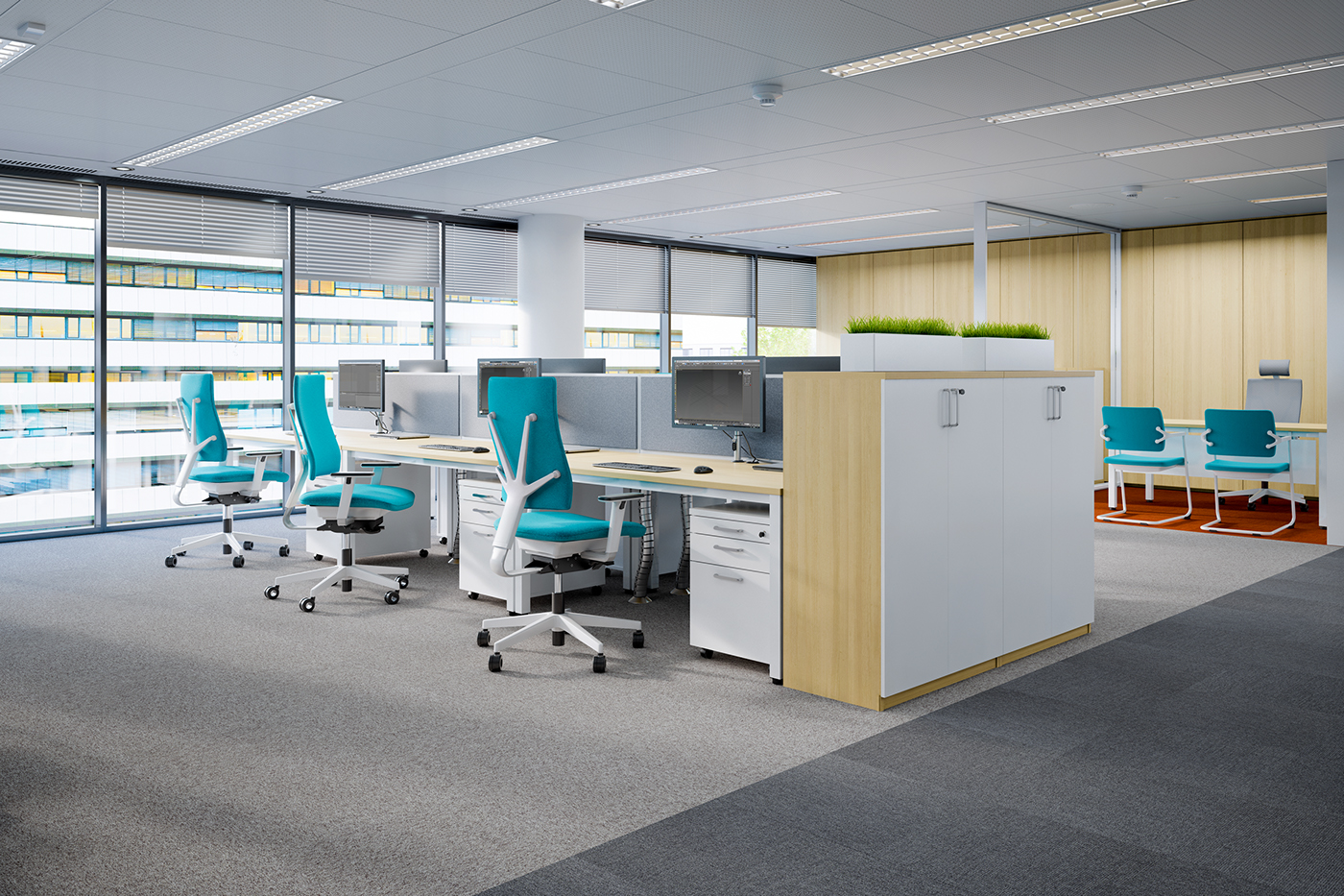 Office design，Tables and chairs，environment，General image，Interior design，